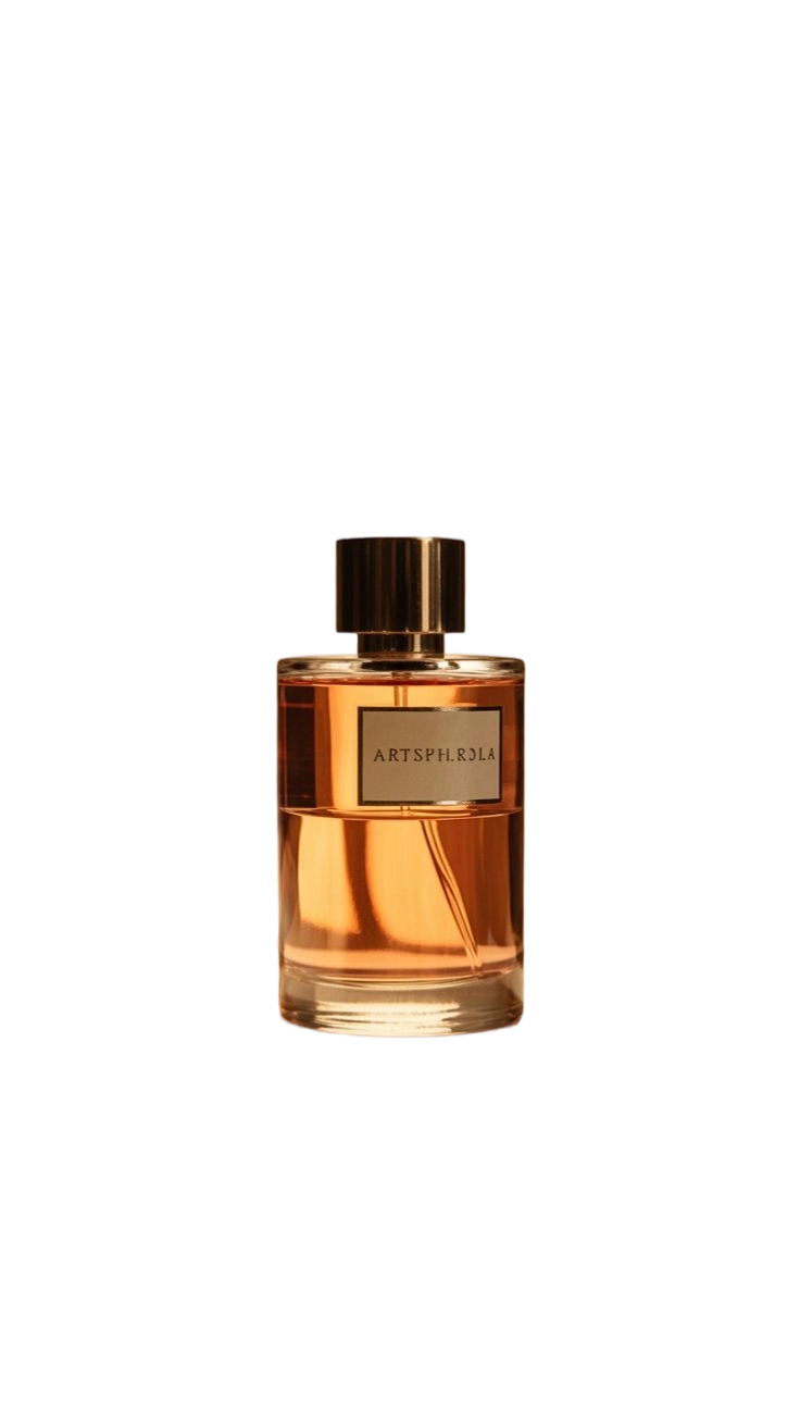 After: perfume bottle isolated on a clean background