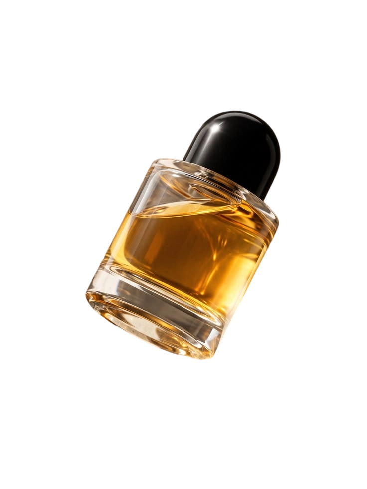 After: glass bottle isolated on a clean background